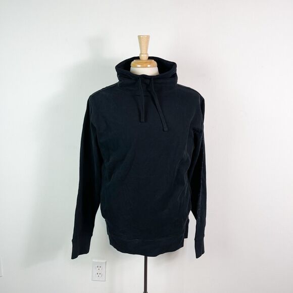 Goodlife NWT Men's Sueded Fleece Funnel Neck Pullover Sweatshirt Black Size M - Picture 2 of 6